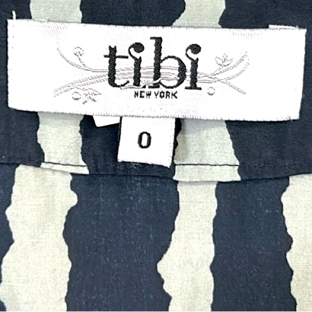 Tibi Tribal Print Wooden Beaded Embellished 3/4 Sleeve Pullover Top Size 0/XS - Picture 3 of 9